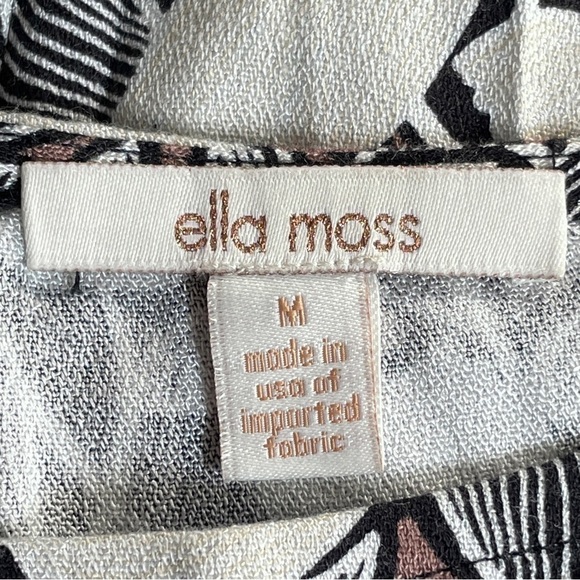 Anthropologie Ella Moss Tulip Floral Neutral Lightweight Shift Dress Size M - Picture 6 of 8